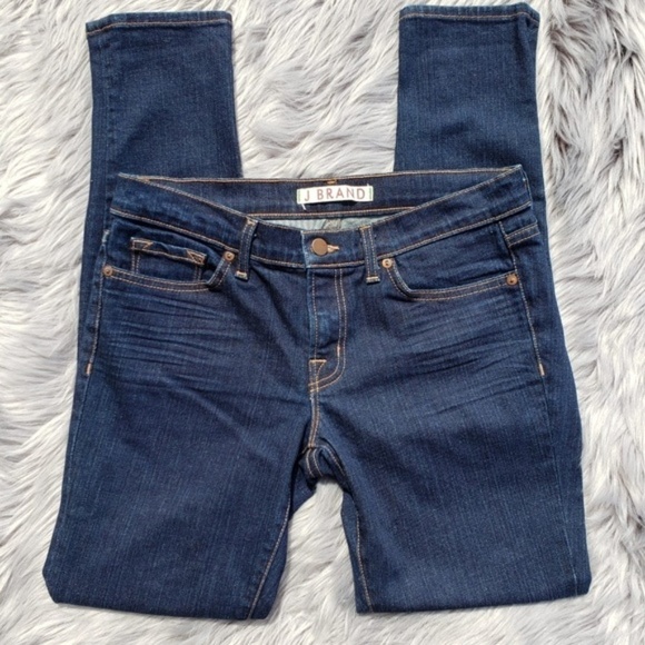J Brand SKINNY LEG jeans Ink Blue sz 28 - Picture 2 of 6